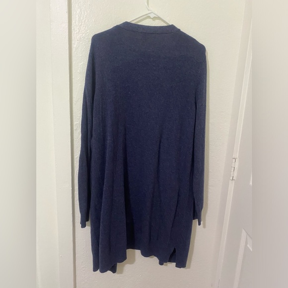 Matty M XL Open Front Long Cardigan Long Sleeve Sweater Women's Color Dark Gray - Picture 8 of 11